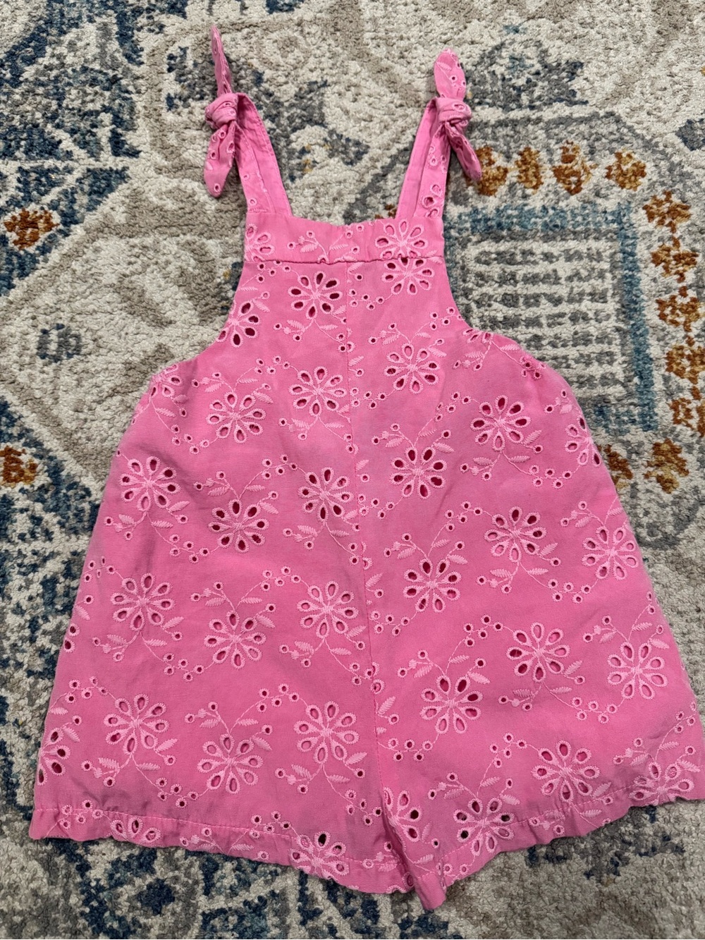 Zara Pink Eyelet Romper